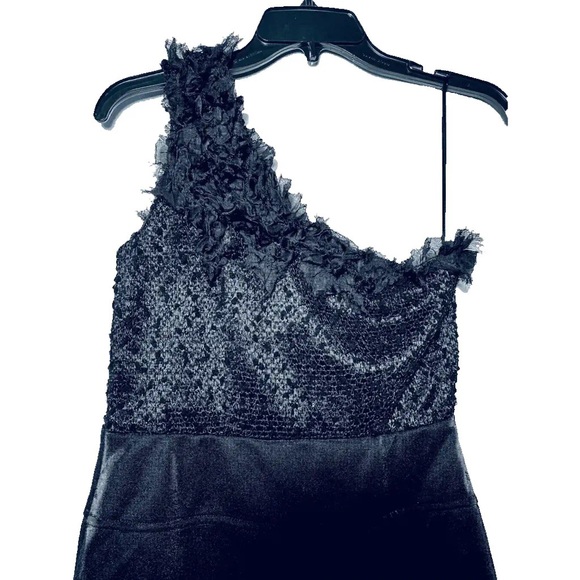 Arden B one shoulder ruffle sequin mini dress - Picture 11 of 17